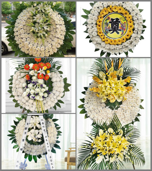 山西忻州原平市崞阳镇白村村花圈速递